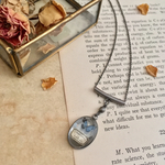 【薄氷の蝶】銀古美の標本ネックレス