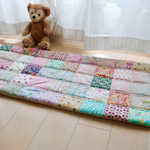 【naga様オーダー品】52cm×130cm　リバティパッチワークのマット　kukka210