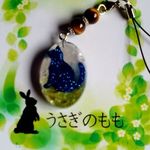 オルゴナイトのブルーキャットタイガーアイストラップ