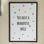Wonderful Smile  北欧風 インテリア ポスター