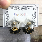 星型モノトーンピアス／イヤリング