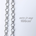 シルバーフィガロチェーンB 〔100cm〕