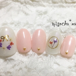 押し花ネイル⑤