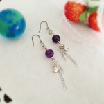 アメジストピアス