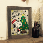 ステンドグラス風♡スヌーピー♡クリスマスツリー♡クリスマスインテリア