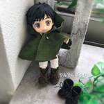  再再再販 小さなブーツ オビツ11ボディ用 靴オリーブ