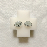 ピアス プードル シルバー