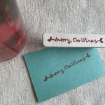 ●再販●クリスマス☆彡葉っぱのメリークリスマスはんこ★送料無料