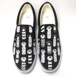 こけしスリッポン (ブラック) LACICO ラシコ 手描き 受注製作