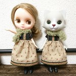 【でこニキ】ワンピースとマフラーのセット【ミディ】