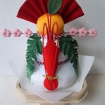 ちりめん  お正月  鏡もち(三宝付き)