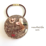 森のくまさん〜刺繍ヘアゴム