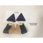 再再再販！さんかく＆レザーピアス