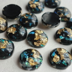 【12mm・10個】ラウンドカボション・宇宙銀河【1023】