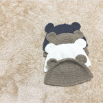 秋冬用  クマ耳帽子  アクリル100%