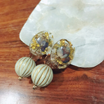 紫陽花の花びらレジンピアス