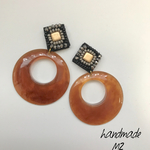 再販5♡秋色フープのビーズ刺繍ピアス