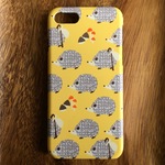 秋の山歩き★ハリネズミ・黄色・北欧/動物のスマホケース iPhone/Xperia/Galaxy