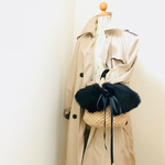  再販×2 リアルファー付きワンハンドル バスケット M