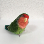 実物大♪羊毛フェルト もふもふノーマルコザクラインコ