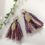  再再…再販♡リーフタッセルピアス