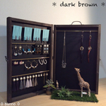 [注意‼️深陽様専用ページ] dark brown & white ♡アクセサリー収納 ＊ jewelry carry box 