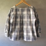 ヨークのブラウス グレンチェック ブラック