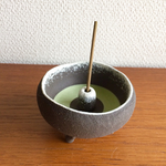 お香立て 黒に雪バージョン green グリーン