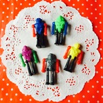 再入荷★昭和レトロ★小さなロボット★５色セット★プラスチック★デッドストック
