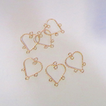 《10個》heart charm