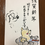 予約受付開始☆2018年☆戌年☆お年玉付き年賀はがき☆温泉イヌの絵てがみ年賀状10枚セット