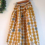 ＊dots & doughnuts♪綿麻ティアードスカート(yellow)＊