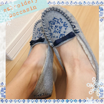 【XS〜L】刺繍モカシンシューズ/mini