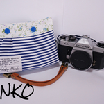 カメラバッグ カメラケース ミラーレス一眼レフ ブルーボーダー