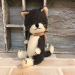 白&グレー猫さんテディベア♪