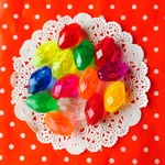 再入荷★昭和レトロ★宝石カットビーズA★12個セット★デッドストック