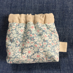 リバティとリネンのバネポーチ AliceW