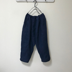ヘリンボン ベルギーリネン＊サルエルパンツ
