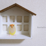 【miikoさまオーダーページ】鳥ブローチ　～あんよブラブラ鳥さんブローチ ”コザクラインコ”～