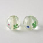【アウトレット品】　とんぼ玉アソート　クローバー　2個セット