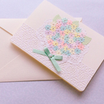 花束のメッセージカード❁︎封筒付き❁︎クリーム