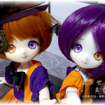8mmレジンアイ / 幻想ほのかハロウィンカラーセット（オレンジ・紫）