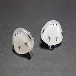 シマエナガのピンブローチ