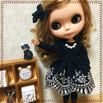 ブライス　リカちゃん  ワンピース　 刺繍 