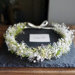 Baby's bress flower crown:かすみ草の花かんむり