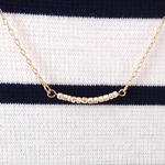 スリーカット グラスパールのシンプルネックレス*＊