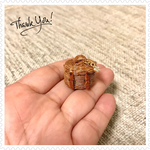 ミニチュアバスケット（キラキラお花のチャーム付き）