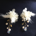 小枝アクセサリー プリザーブドフラワーピアス