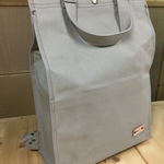 20%off 7800→6240円 rs-2 京都ちどりかばん 四角い帆布のリュックサック グレー 灰