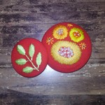 北欧風刺繍★くるみボタンセット